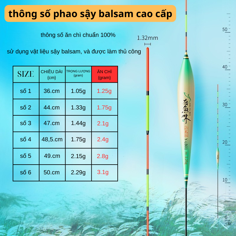 Phao Sậy Câu Đài BALSAM Cao Cấp - Ảnh 5