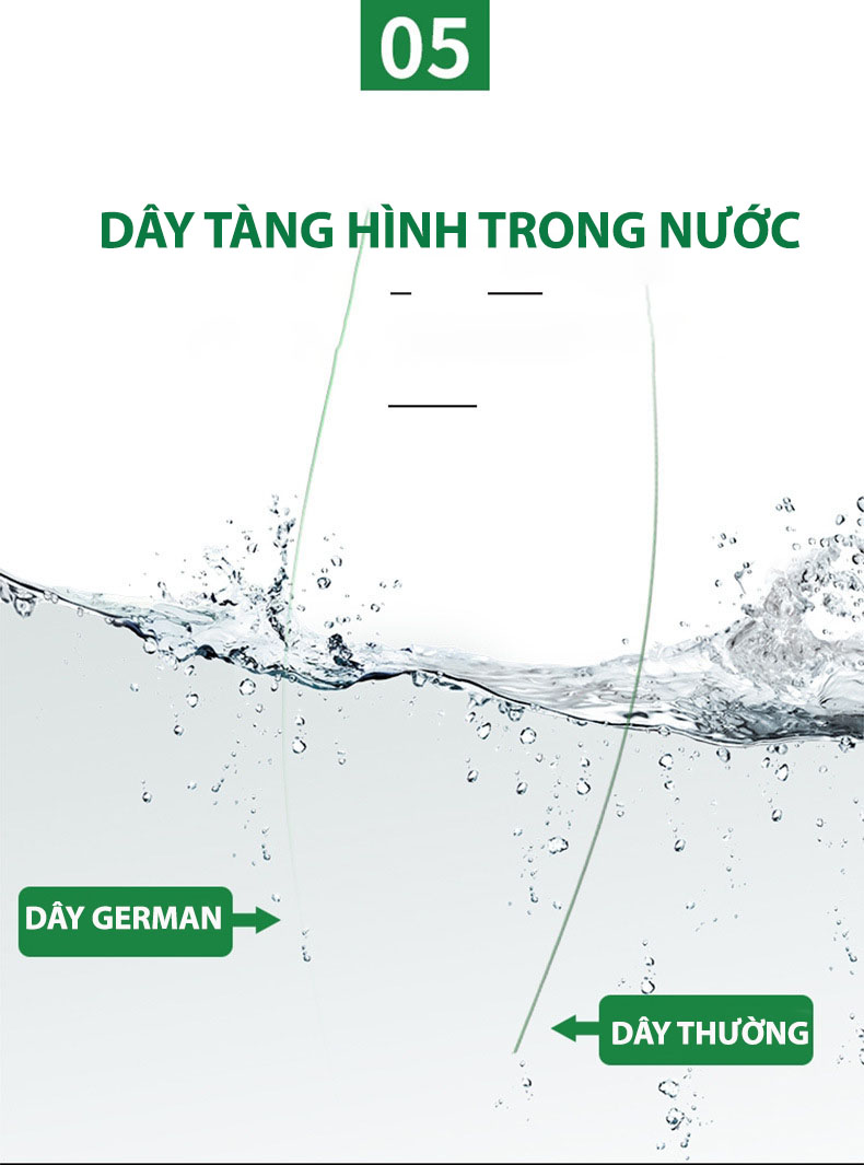 DÂY CÂU GERMAN CÂU CÁ LỚN CUỘN 100M - Ảnh 8