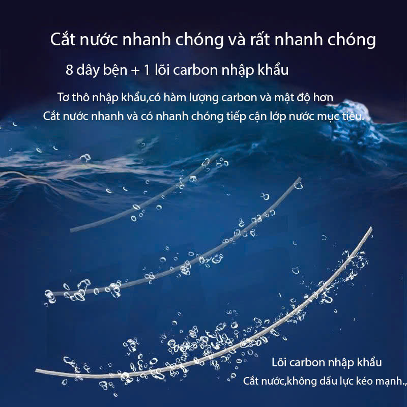 Cuộn 50m Dù Làm Thẻo Lõi Carbon - Ảnh 9