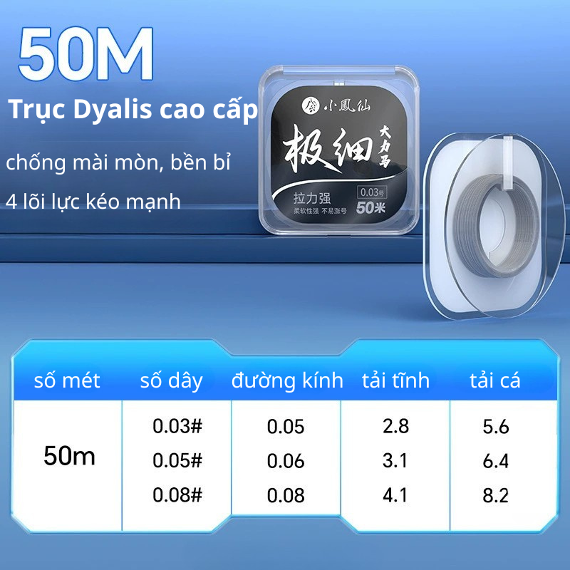 🎣 DÂY DÙ LÀM THẺO DYALIS CAO CẤP – SIÊU MỎNG, SIÊU BỀN, CỰC NHẠY! 🎣 - Ảnh 3
