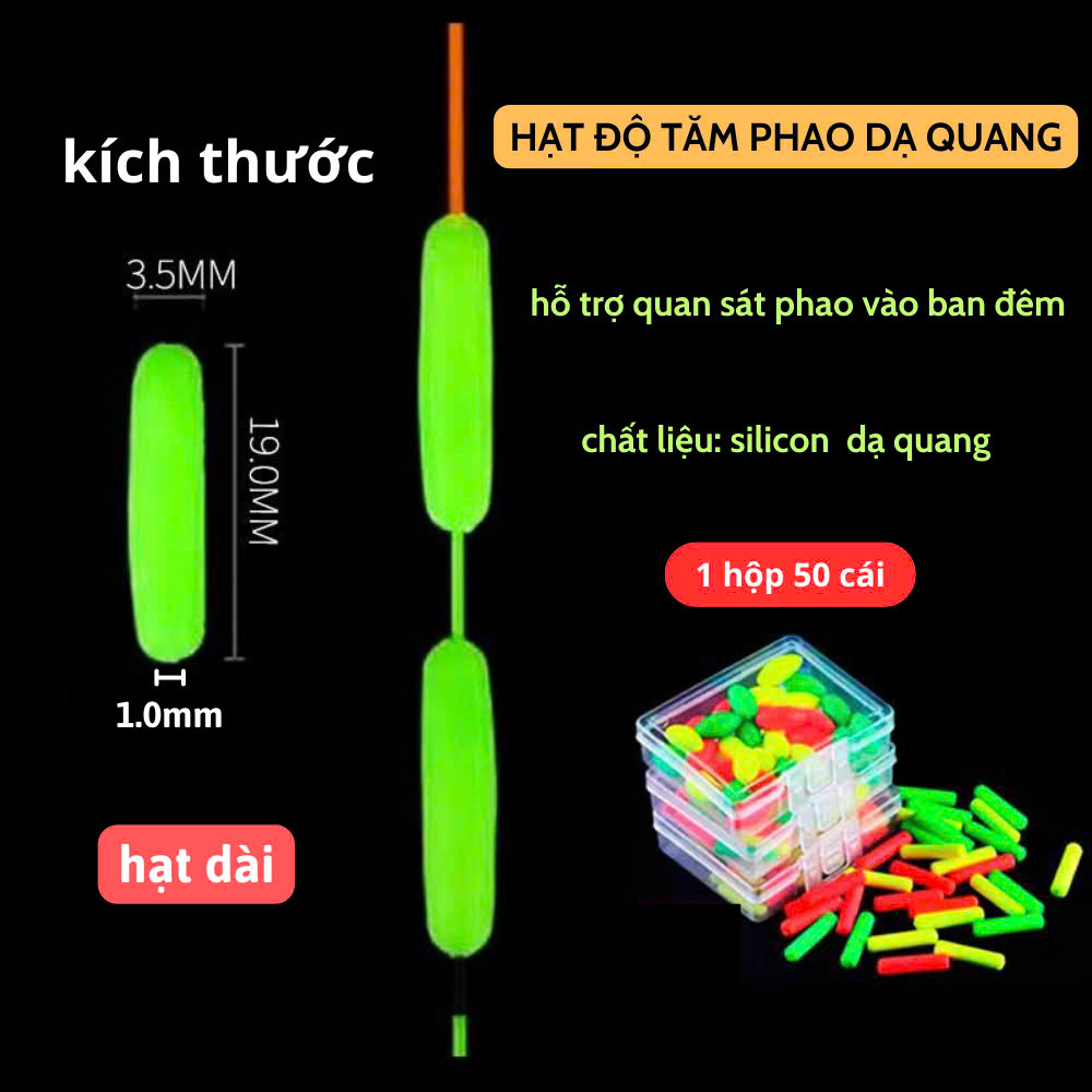 Túi 50 Hạt Độ Tăm Phao Dạ Quang