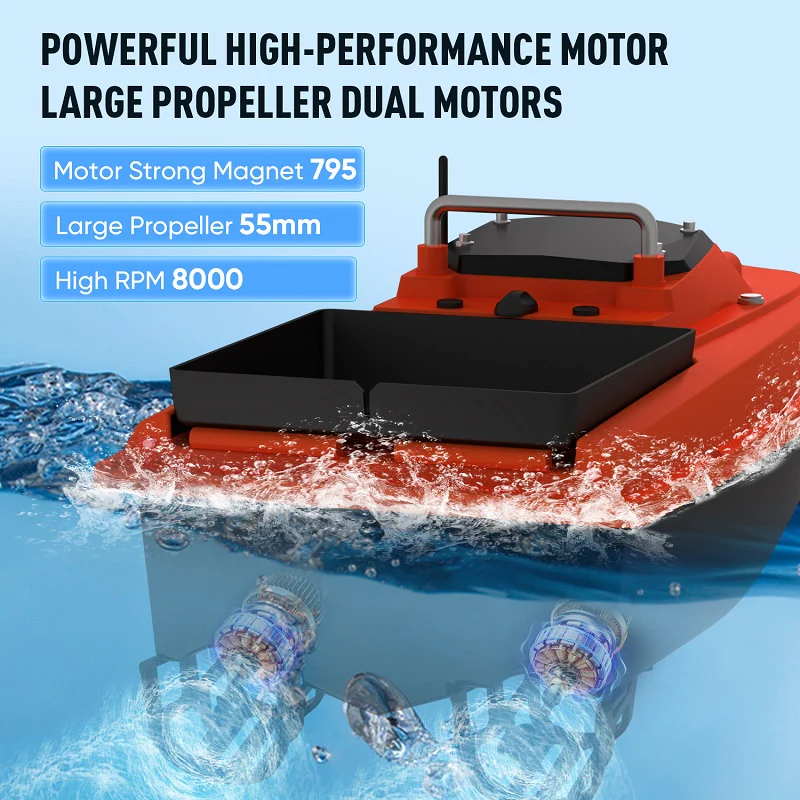 Thuyền Xả Mồi Câu Cá Từ Xa D80 - Ảnh 6