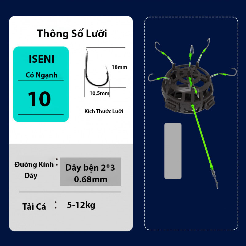 Bộ Mìn Câu Ngâm Chống Mắc Đáy - Ảnh 6