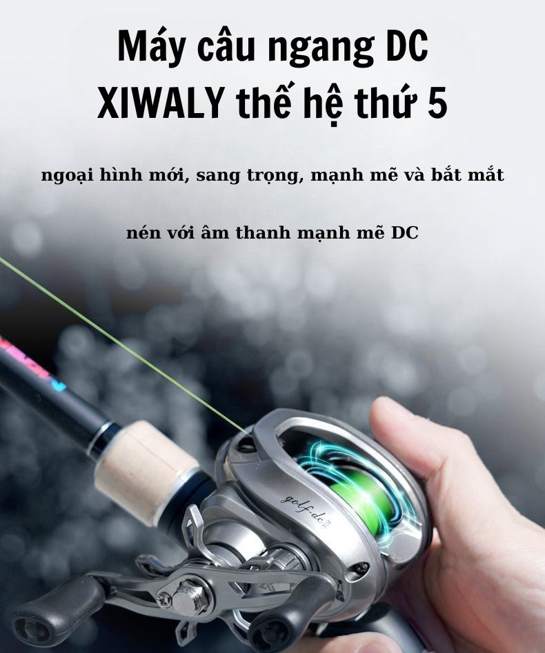 Máy câu ngang DC XIWALY cao cấp - Mượt mà, chắc chắn, bền bỉ