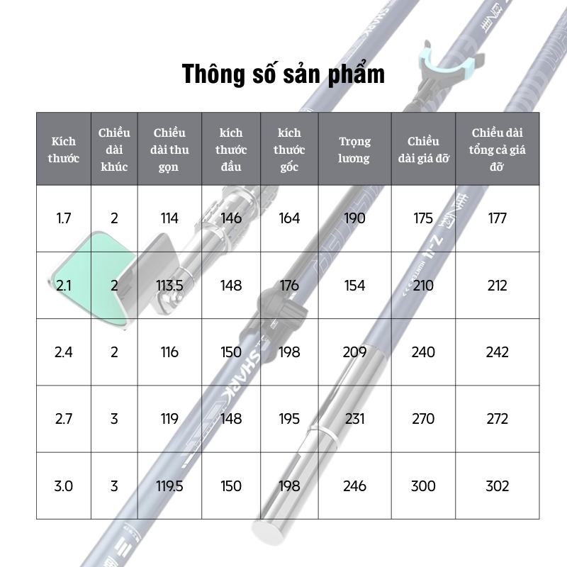 Chống Cần Câu Đài Shakr - Ảnh 3