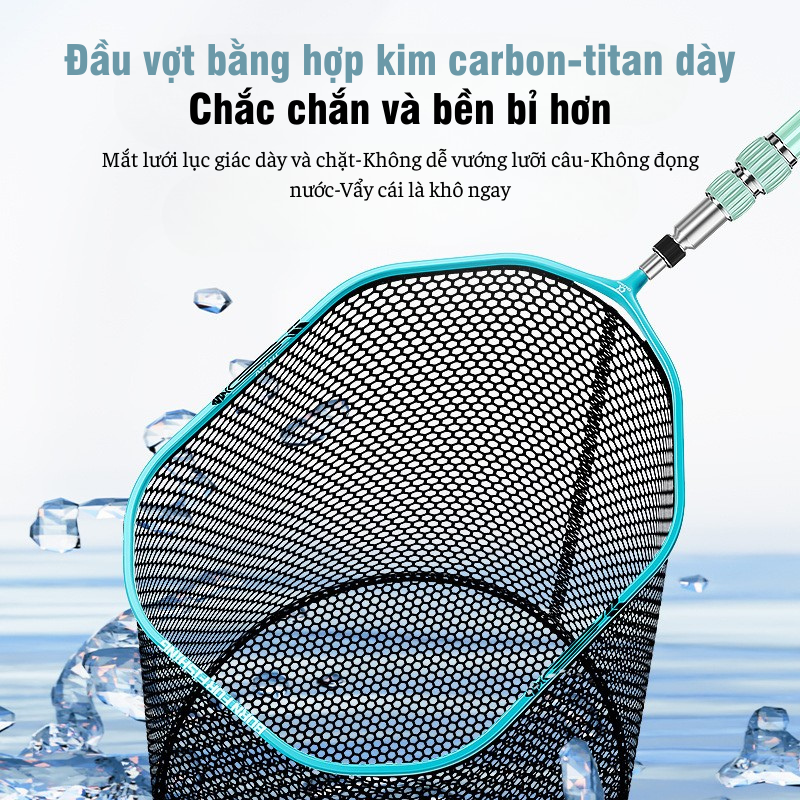 Mặt vợt khối liền Carbon – Titan siêu bền - Ảnh 10