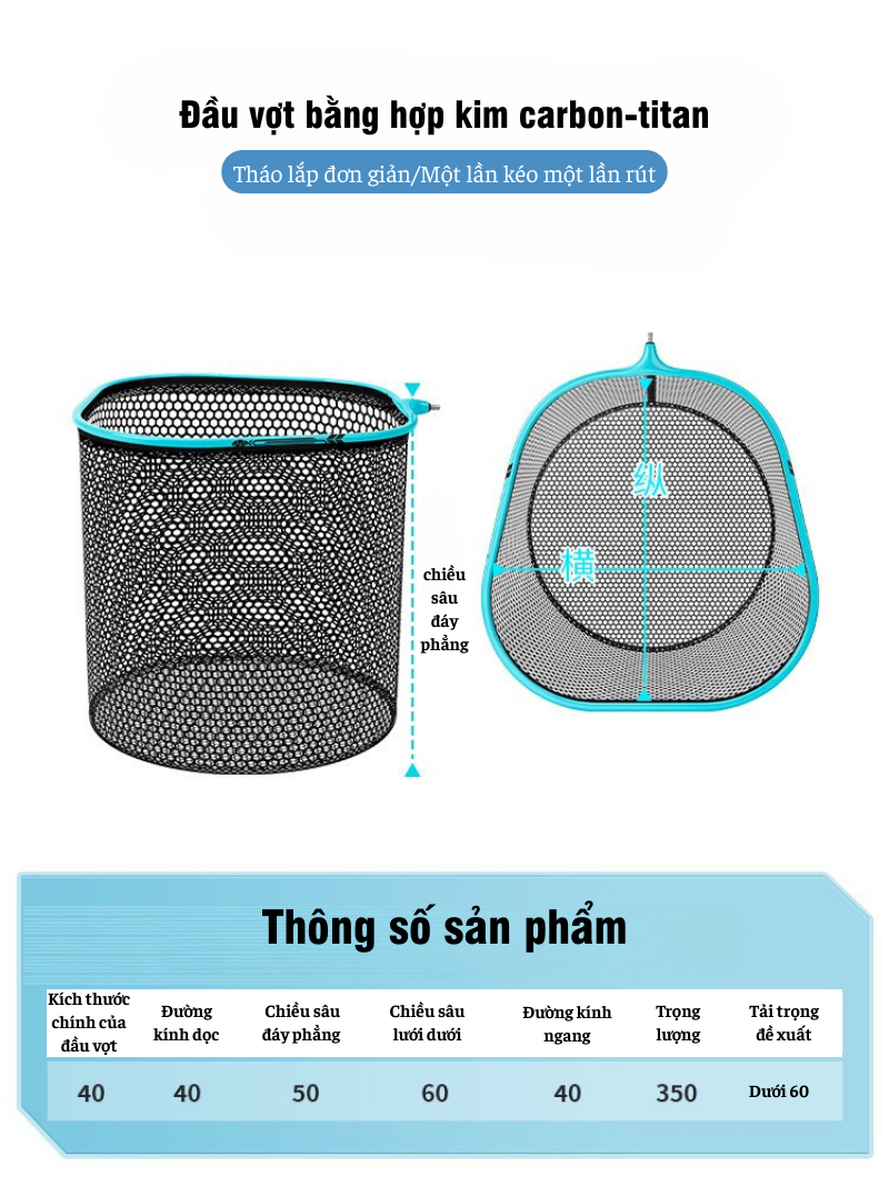 Mặt vợt khối liền Carbon – Titan siêu bền - Ảnh 6