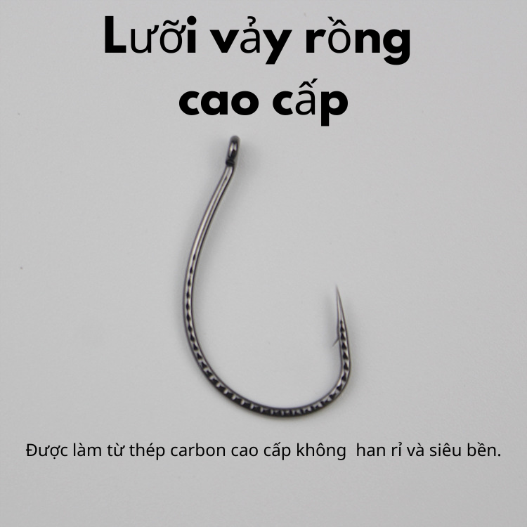 Túi 50 Lưỡi câu cá Longlin Vẩy Rồng - Ảnh 6