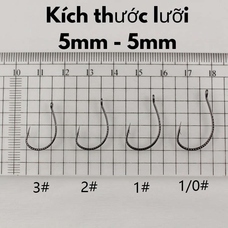 Túi 50 Lưỡi câu cá Longlin Vẩy Rồng - Ảnh 5