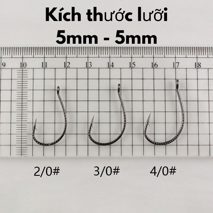 Túi 50 Lưỡi câu cá Longlin Vẩy Rồng - Ảnh 4