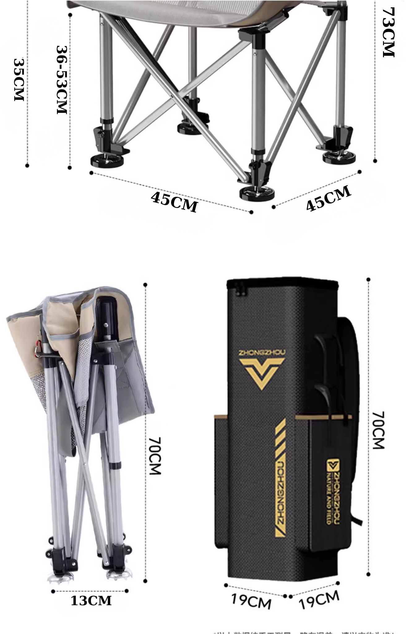 Ghế Xếp Gấp Gọn ZhoungZhou Cao Cấp - Ảnh 4