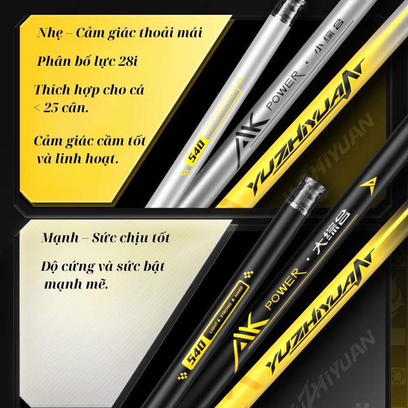 Cần Carbon AK Power Cao Cấp - Ảnh 4