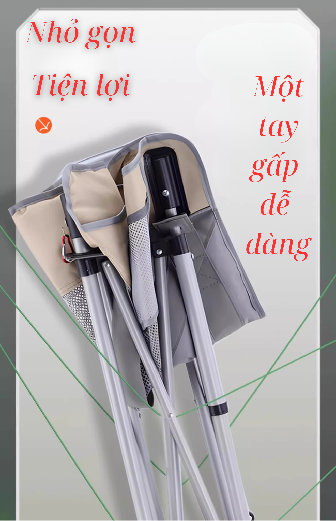 Ghế Xếp Gấp Gọn ZhoungZhou Cao Cấp - Ảnh 7